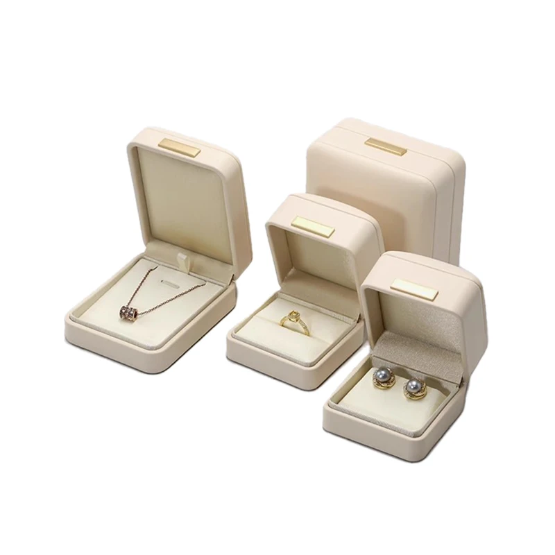 Jewelry Organizer Ring Earrings PU Bangle Holder Chain Pearl Necklace Box Brooch Storage Box