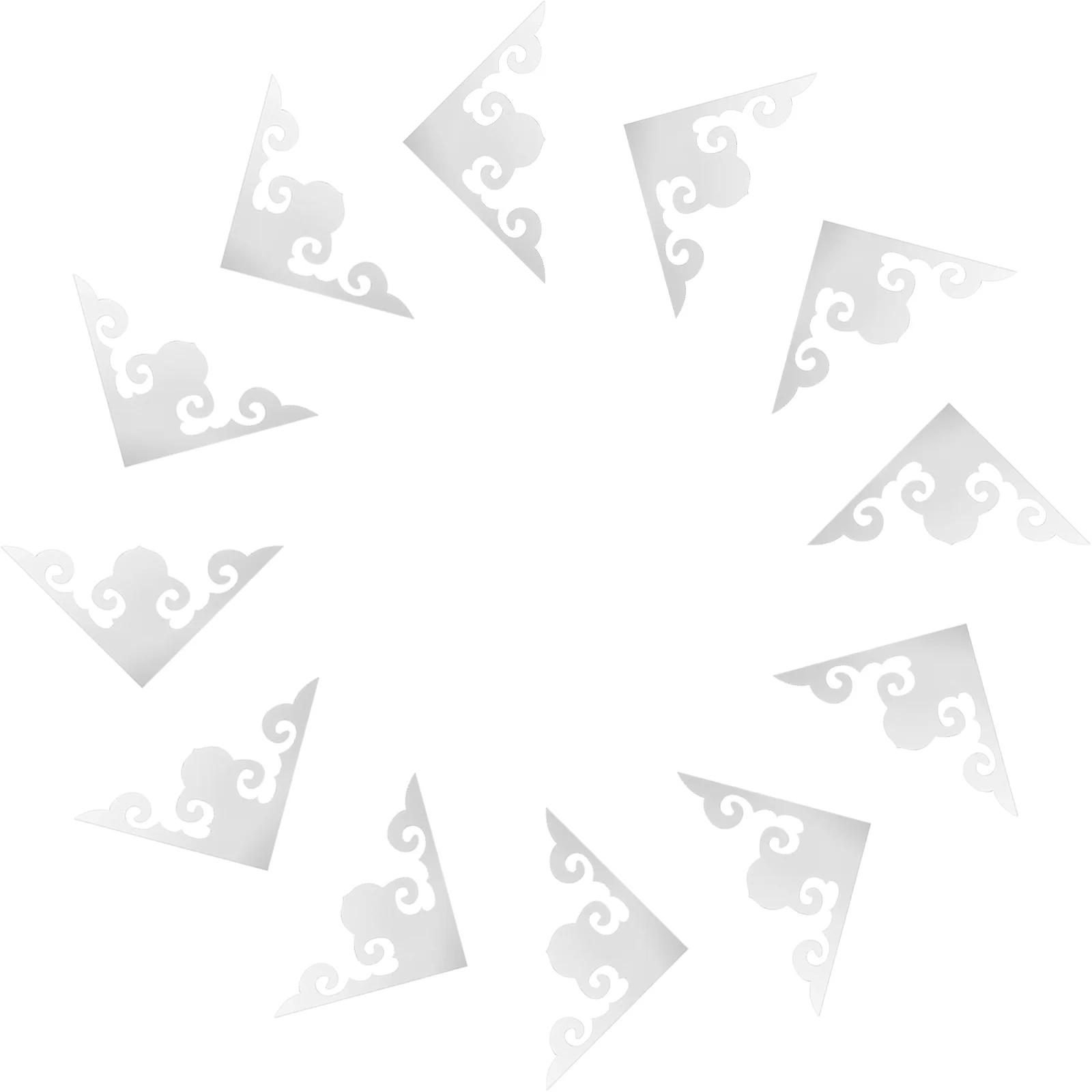 

12pcs Corner Decals Acrylic Peel Stick Living Room Home Decor Sticker 3D Design Space Saving Self Adhesive Decorative Wall