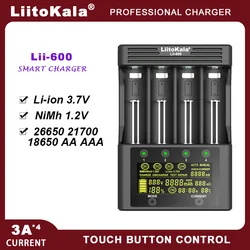 LiitoKala Lii-600  Lii-500  Battery Charger For Li-ion 3.7V and NiMH 1.2V Battery Suitable for 18650 26650 21700 26700 18350