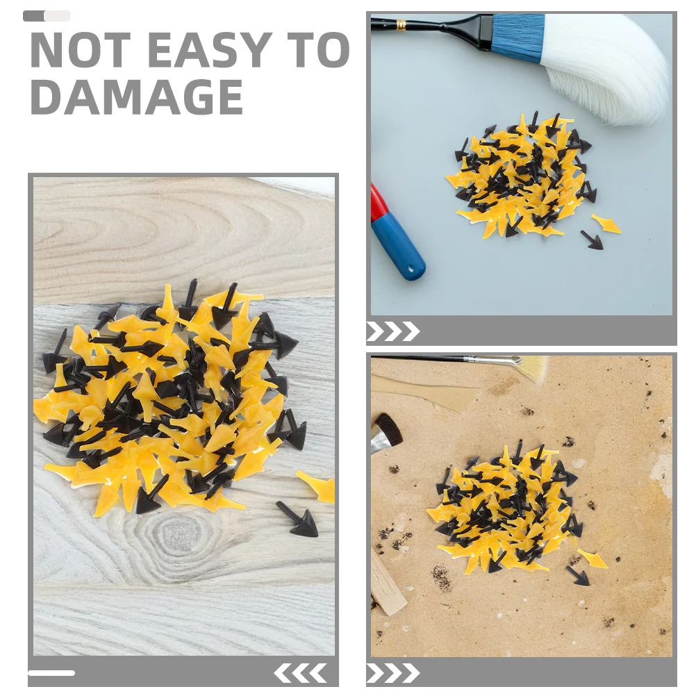 120 Stuks Dier Mond Accessoires Plastic Snavel Voor Mini Papegaai Mond Diy Kuiken Onderdelen Simulatie Vogel Snavel Craft Supplies Puppets