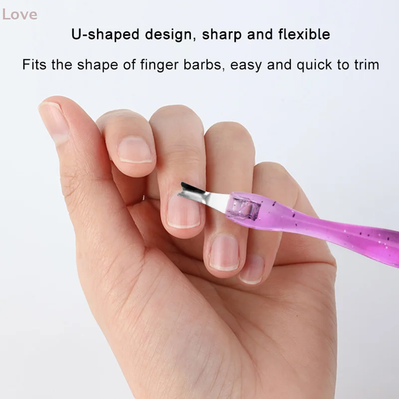 [L & P] 5 قطعة أداة إهاب الأظافر من الفولاذ المقاوم للصدأ أدوات إزالة بشرة الأظافر للأظافر الجلد الميت شوكة القراص انتهازي مانيكير المتقلب