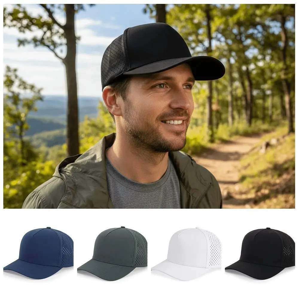 New Design Quick Drying Baseball Cap Lightweight Breathable Sports Hat Polyester Water-Resistant Outdoor Hat