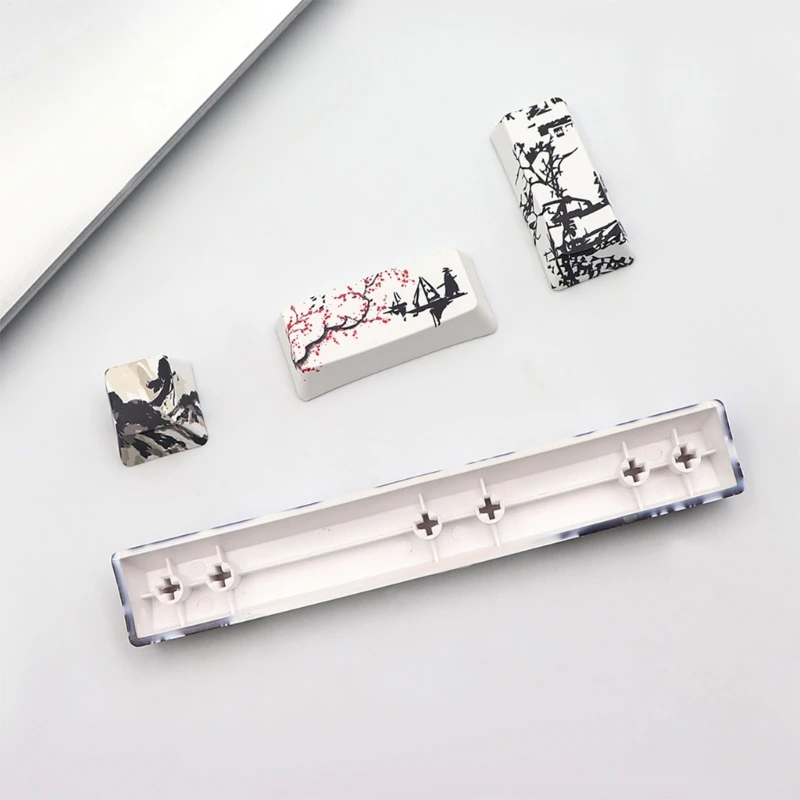 اتجاه PBT Keycap أدخل 4/8 مفاتيح Keycap 5 جوانب صبغ ترقية OEM للوحة المفاتيح الميكانيكية