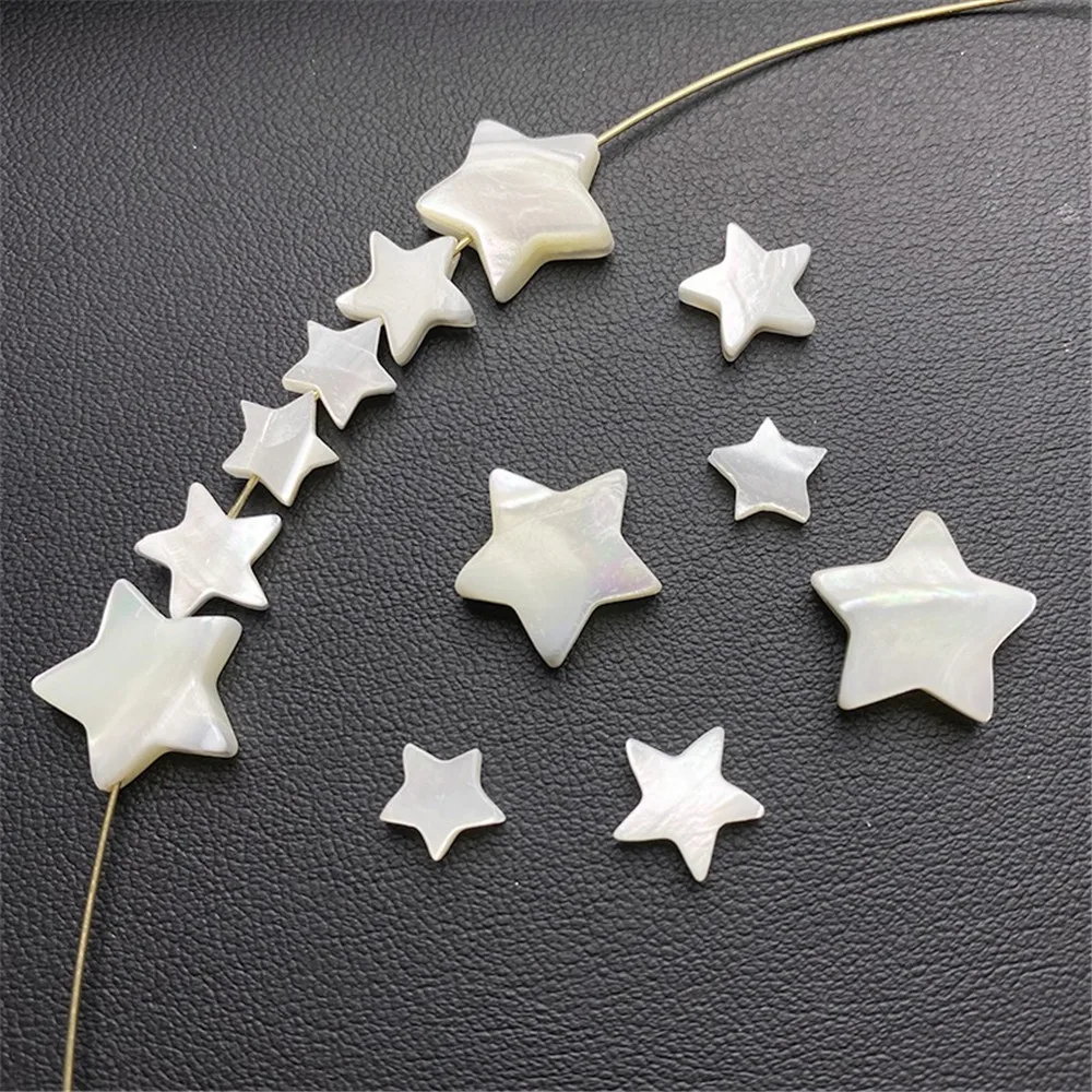 Natural Horseshoe Snail White Butterfly Shell Love Leaf Star DIY Beaded Bracelet Necklace Earrings Shell Jewelry Accessories