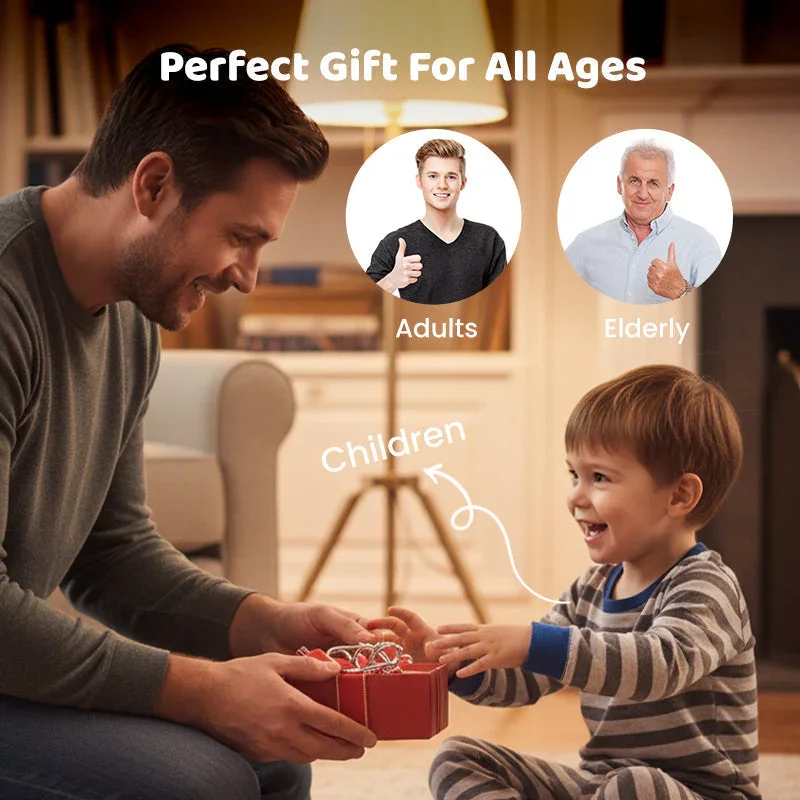 8 قطعة/المجموعة المعادن مونتيسوري لغز سلك الذكاء العقل دعابة الدماغ الألغاز الكبار لعبة تفاعلية المخلص ألعاب تعليمية