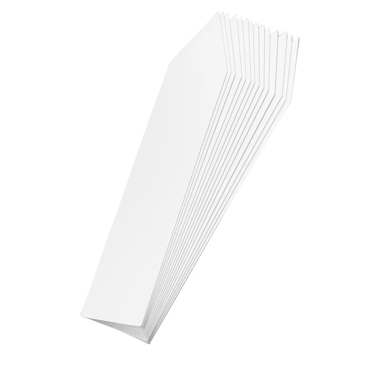 Étiquettes pour plantes de jardin, 100 pièces, blanches, 2x10cm, en Pvc, durables, résistantes aux Uv, finition mate, marqueurs en plastique réutilisables pour pépinière et intérieur