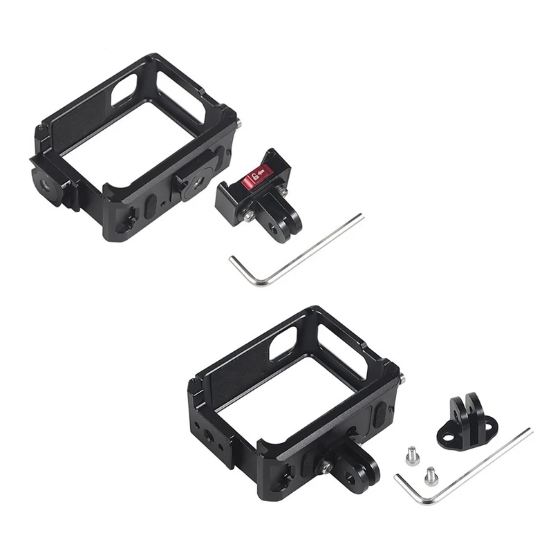 For Insta360 GO3 / GO 3S Ultra Light Metal Cage Frame Case Protective Shell Protector Accessories Dual Cold Shoes