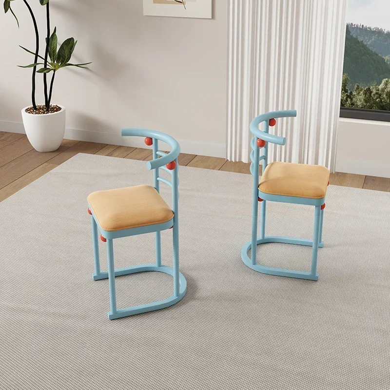 كراسي طعام فاخرة بتصميم أزرق لحفلات الزفاف كراسي غرفة المعيشة لهجة الغرور المطبخ Sillas De Comedor أثاث منزلي