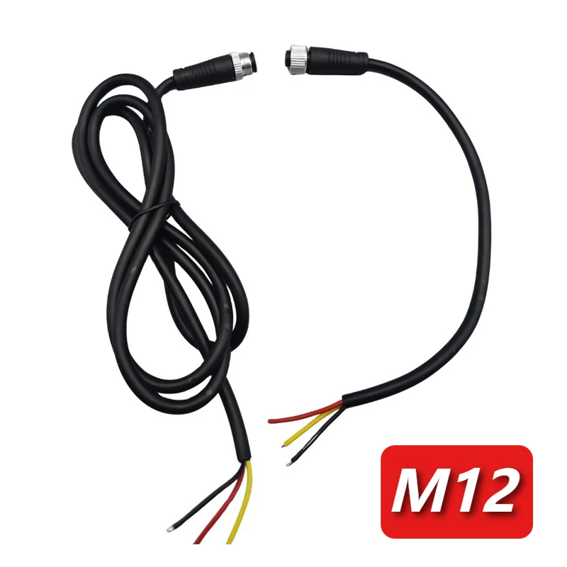 M12 Sensor Signal Wire Connector Waterproof IP67 4 5 8 12Pin Male Female Aviation Plug Cable M12 Connection Shielded Line