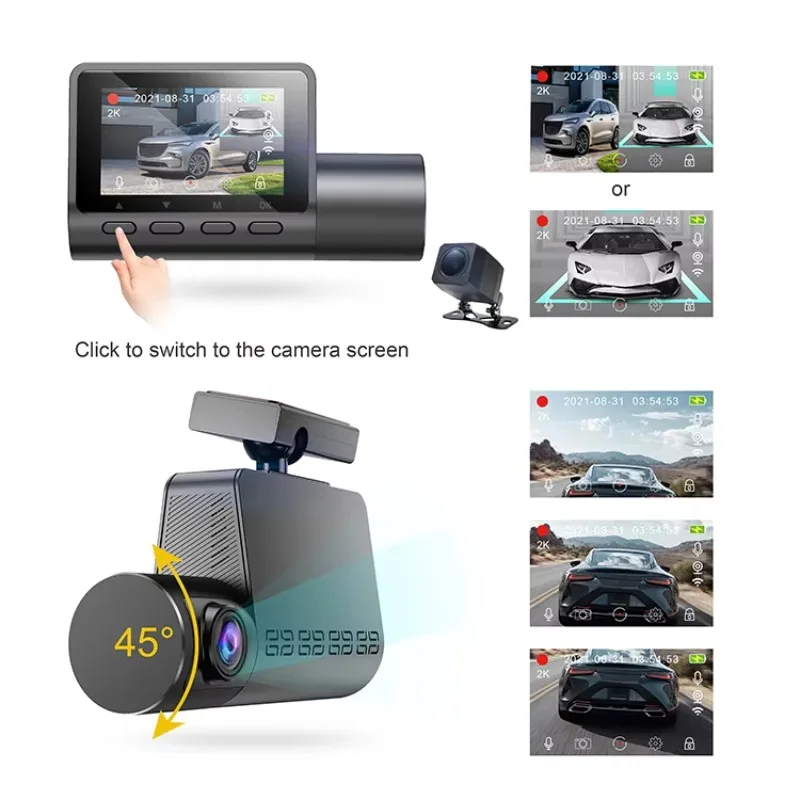 High Quality Dash Cam Car Camera Dashcam Front and Rear Car Camera Full Hd Remote Control Car With Cameras