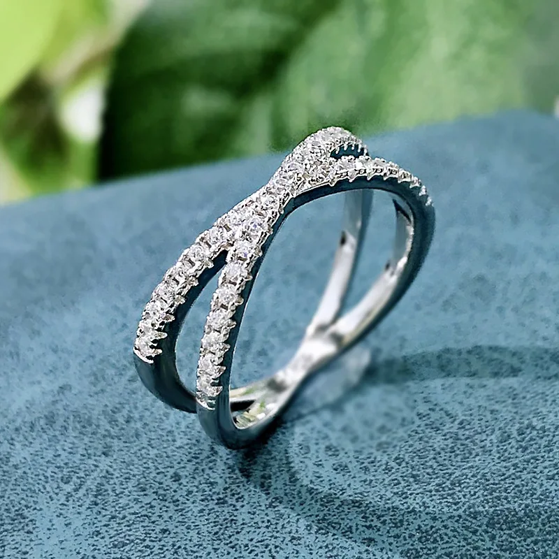 2023 New S925 Silver Red Treasure 8 * 10 Denier Ring Women's Luxury Surround Set Vintage Ring