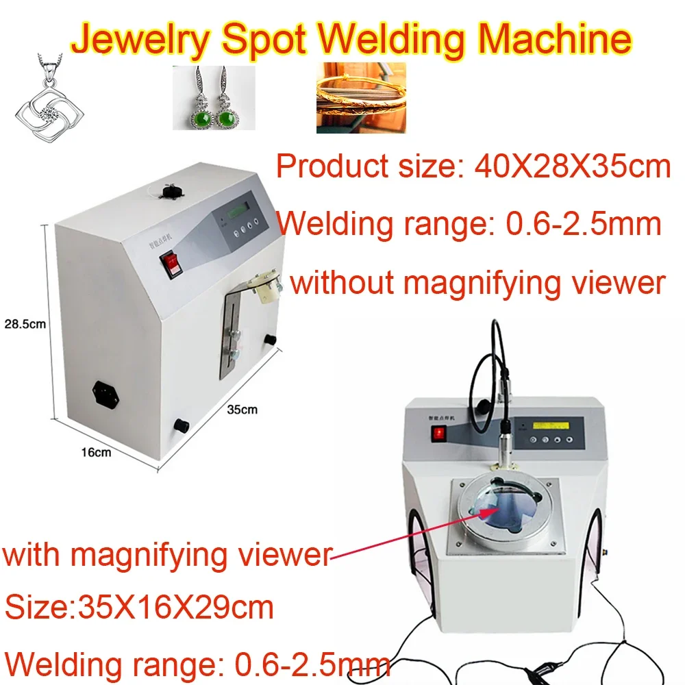 

LY 2 in 1 Spot Welding Machine Micro Laser Soldering Small Dental Point Welder for Jewelry Gold Ring with Magnifying Viewer