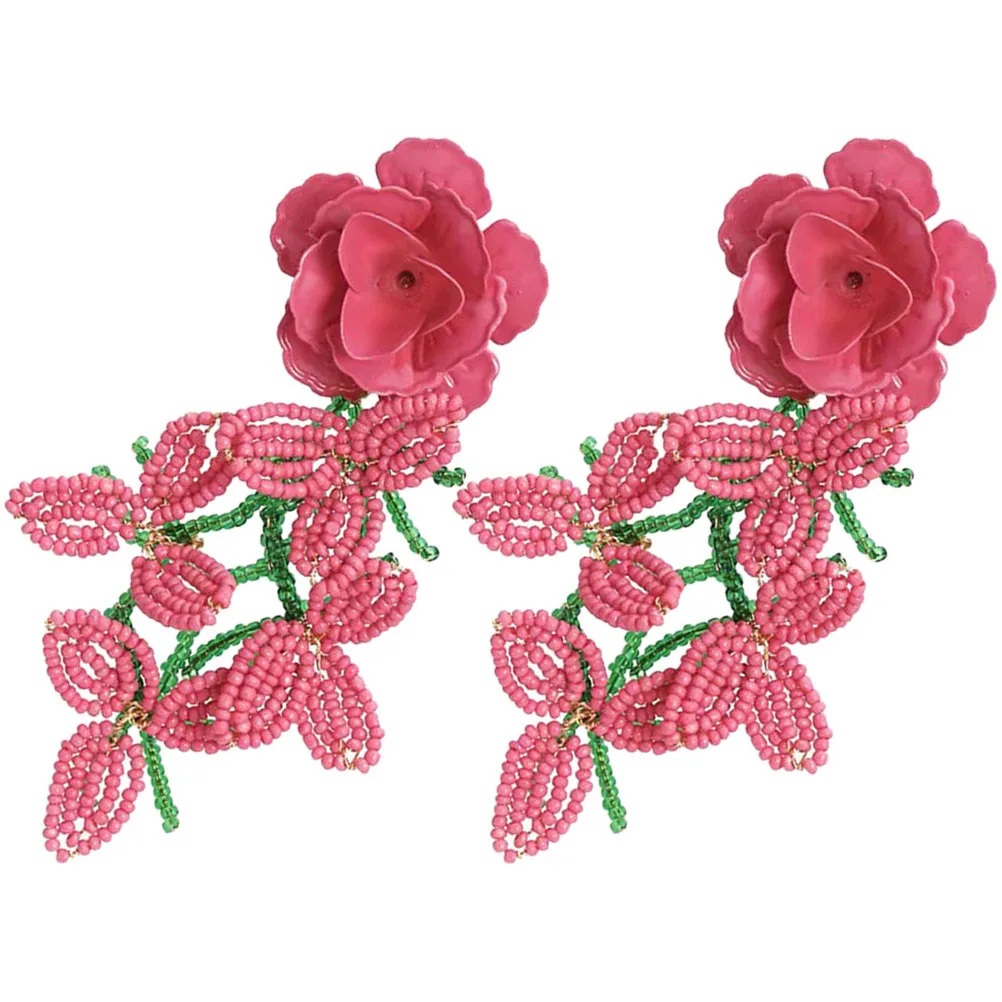 

Bohemian Beaded Tassel Women Bridal Jewelry Earrings For Trendy Earrings Girl Trendy Accessories Random Color