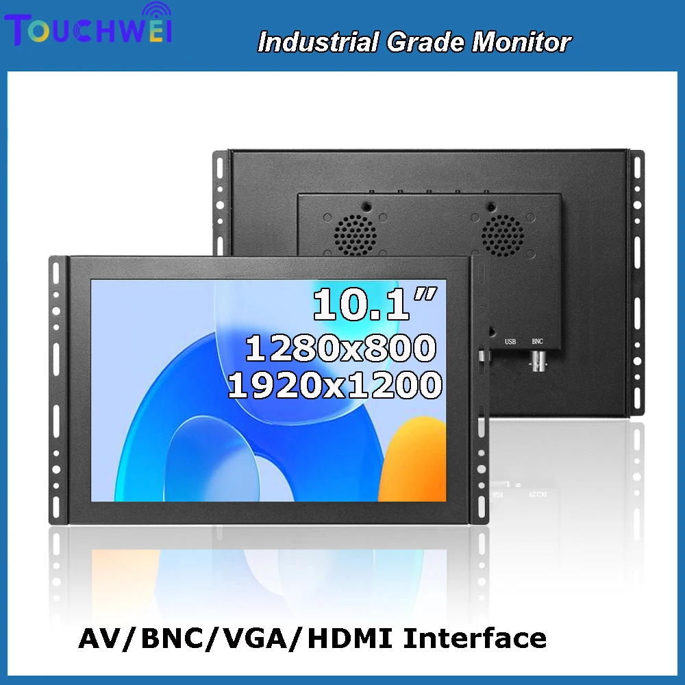 

10.1 Inch Open Frame Industrial Widescreen LCD Computer Monitor Non-Touch with Optional Resolutions 1280x800/1920x1200