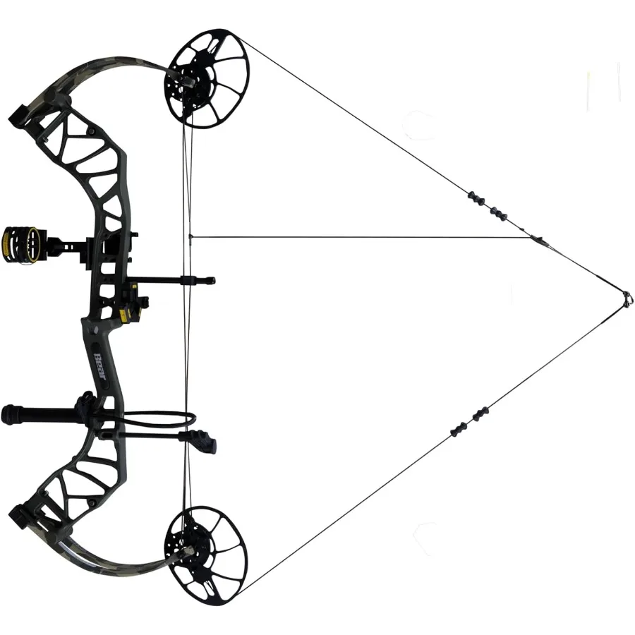 Bear Archery Legit MAXX Ready to Hunt Compound Bow Package with IMS Rest and Picatinny Sight Mounts 1070 lb Draw Weight 1413 Le