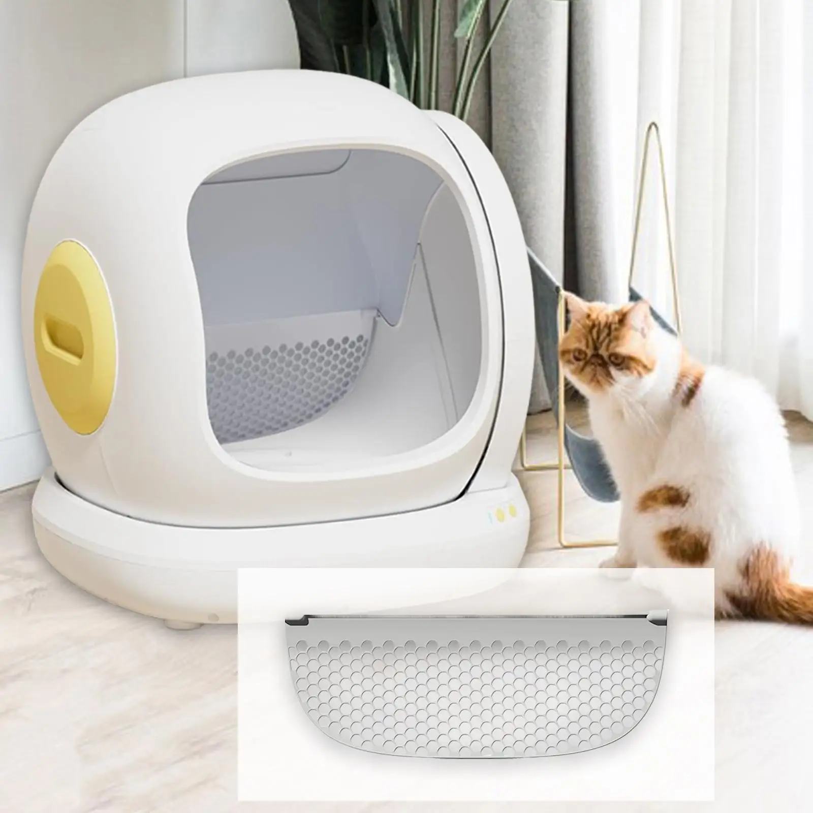 Cat Litter Box Replacement Filter Tray Cover Sifter Screen for Self Cleaning Automatic Cat Litter Box Accessories C20