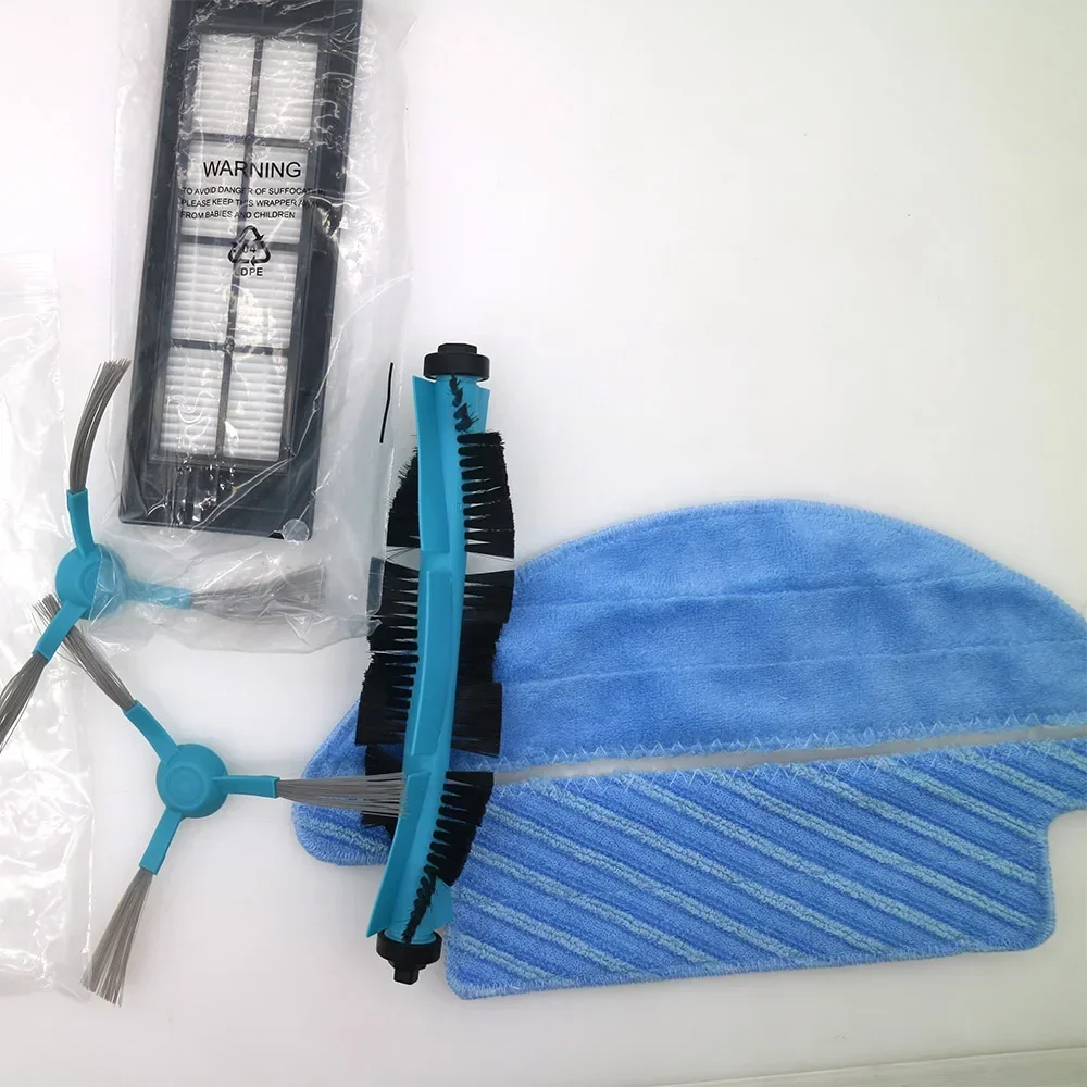 Almohadilla de paño de mopa, cepillo principal, rodillo, cepillos laterales, filtro HEPA para Cecotec Conga 3090, filtro de cepillo, accesorios de repuesto para aspiradora
