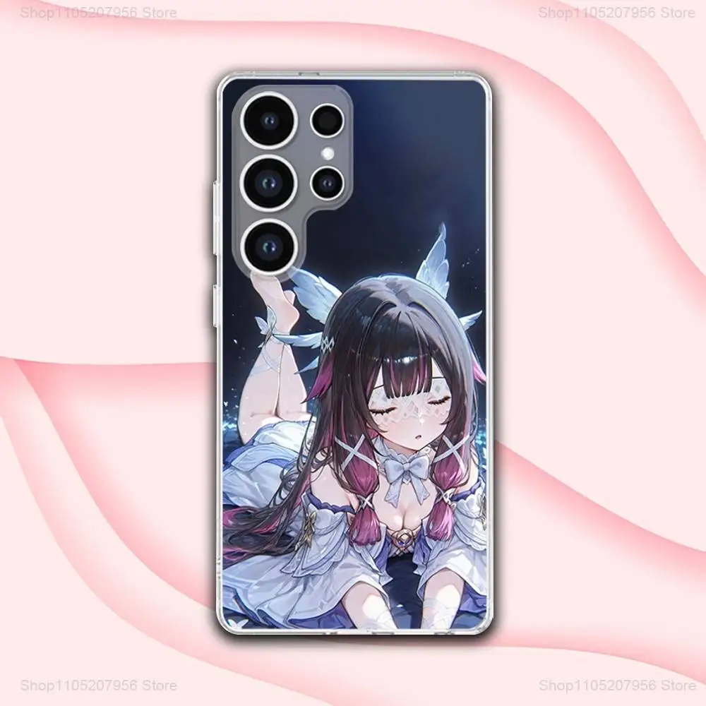 G-Genshin Columbina Impact For Samsung A30,71,51,S9,10,20,Ultra,FE,Lite,S25,24,22,23,21,PIus Transparent Soft Phone Case