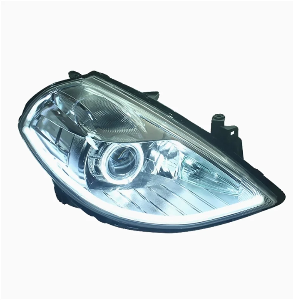 Car Led Front lamp modified angel eye Headlight Assembly for 05-15 Nissan Tiida Turn Signal DRL Daytime Running Light