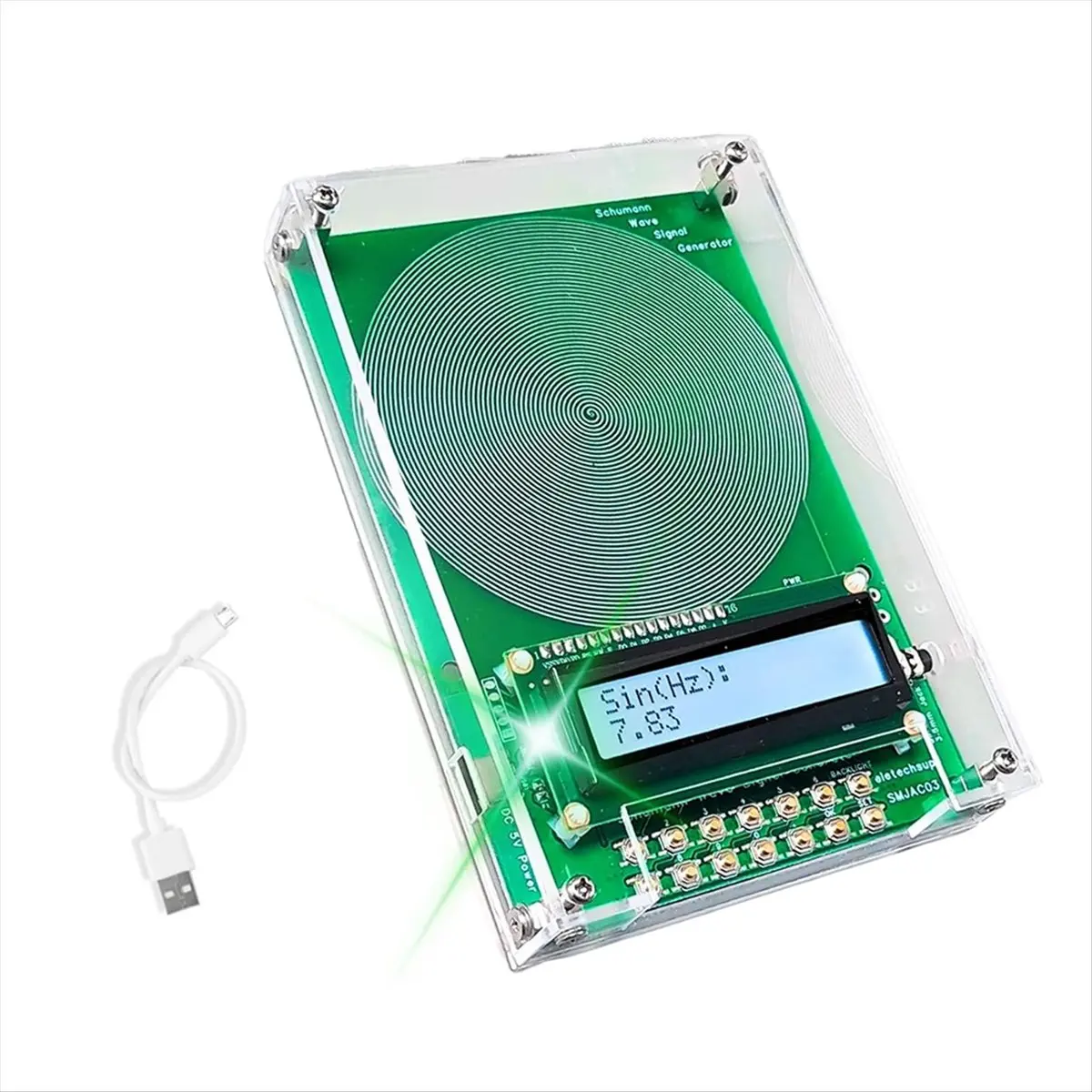 KSOL Custom Frequency Generator V2, 7.83Hz SchumannWave Resonance Generator, 0.01Hz-200000Hz Adjustable Sine Wave Resonance C