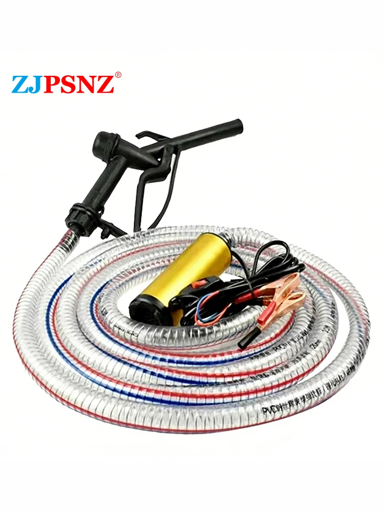 Draagbare Elektrische Dompelpomp 12V 24V Diesel Olie Water Afvalwater Overpompset Brandstofpompset voor Auto Kamperen Vissen Camper - afbeelding 2