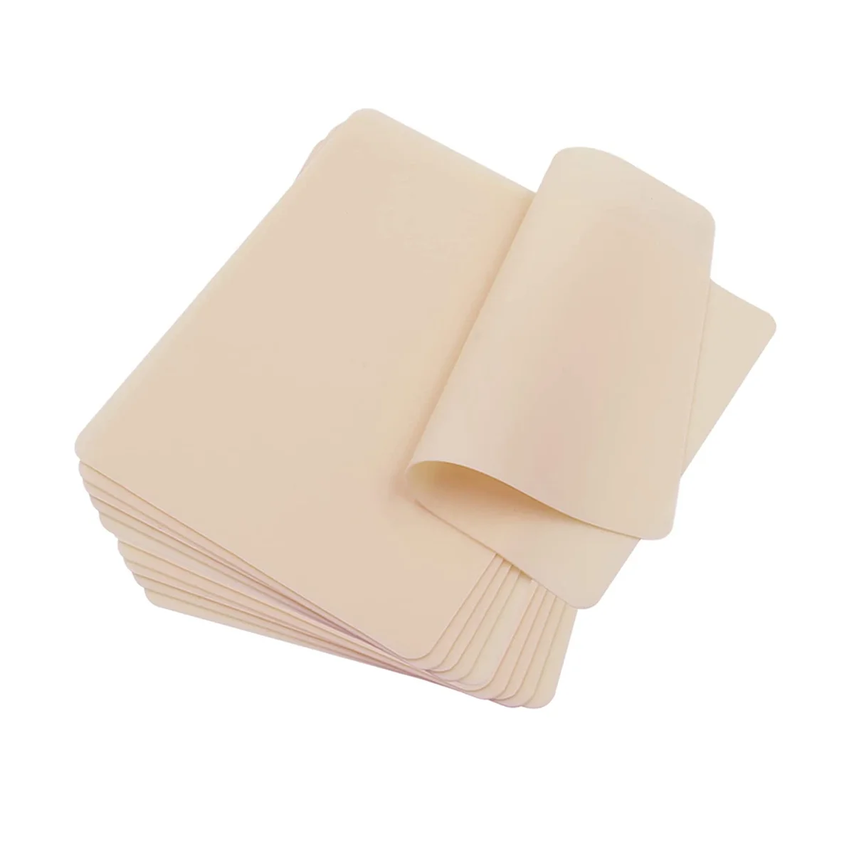 Silicone Blank Tattoo Practice -10Pcs Tattoo Skin Practice Double Sides 8X6Inch Skin Tattooing and Eyebrow Practice
