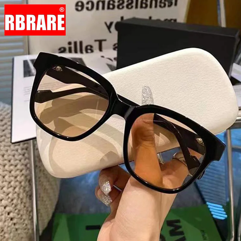 RBRARE Square Sunglasses Women 2023 Oversized Vintage Gradient Anti Blue Light Eyewear Women/men Fashion Gafas De Sol Mujer