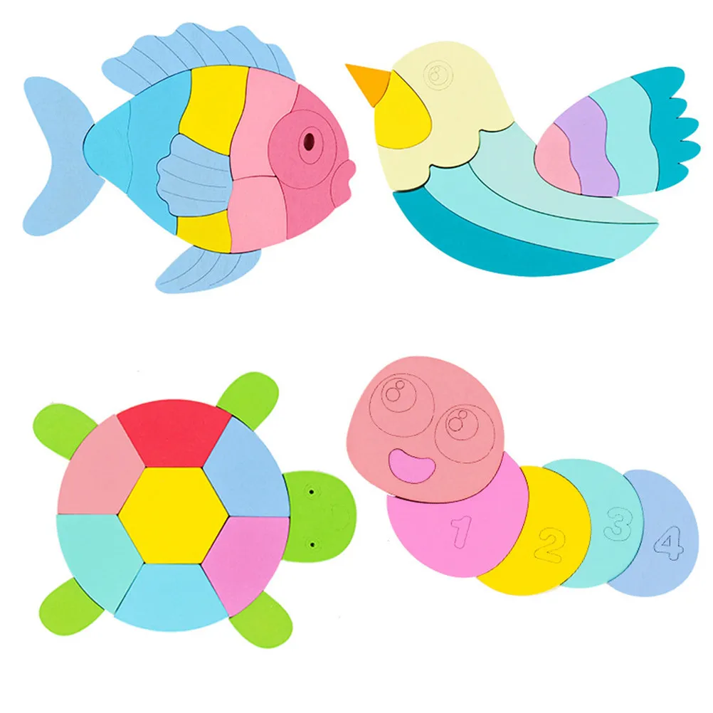 

1Pcs Fish Pattern Wooden Memory Puzzle Brain Teasers Educational Gift for Kids Improve Imagination Hand Eye Coordination Skills