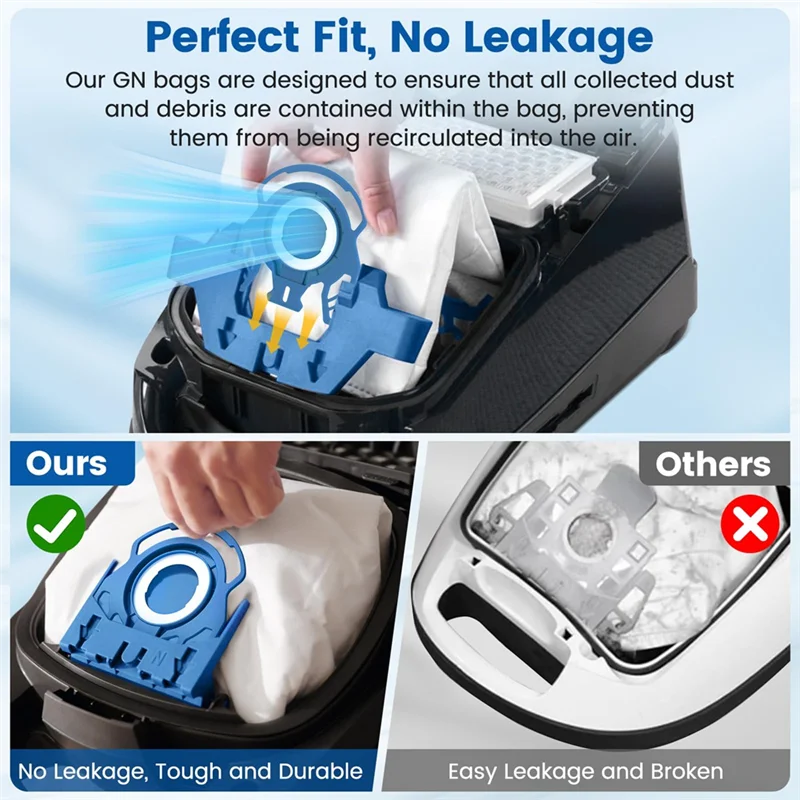 -ABJZ For 3D GN S5000 S8000 Complete C2 C3 S8 S5 SF-50 Dust Bags Replacement Parts Accessories Vacuum Cleaner