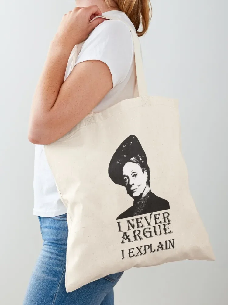 

i never argue i explain Tote Bag Lady bags great bag eco bag folding cute tote