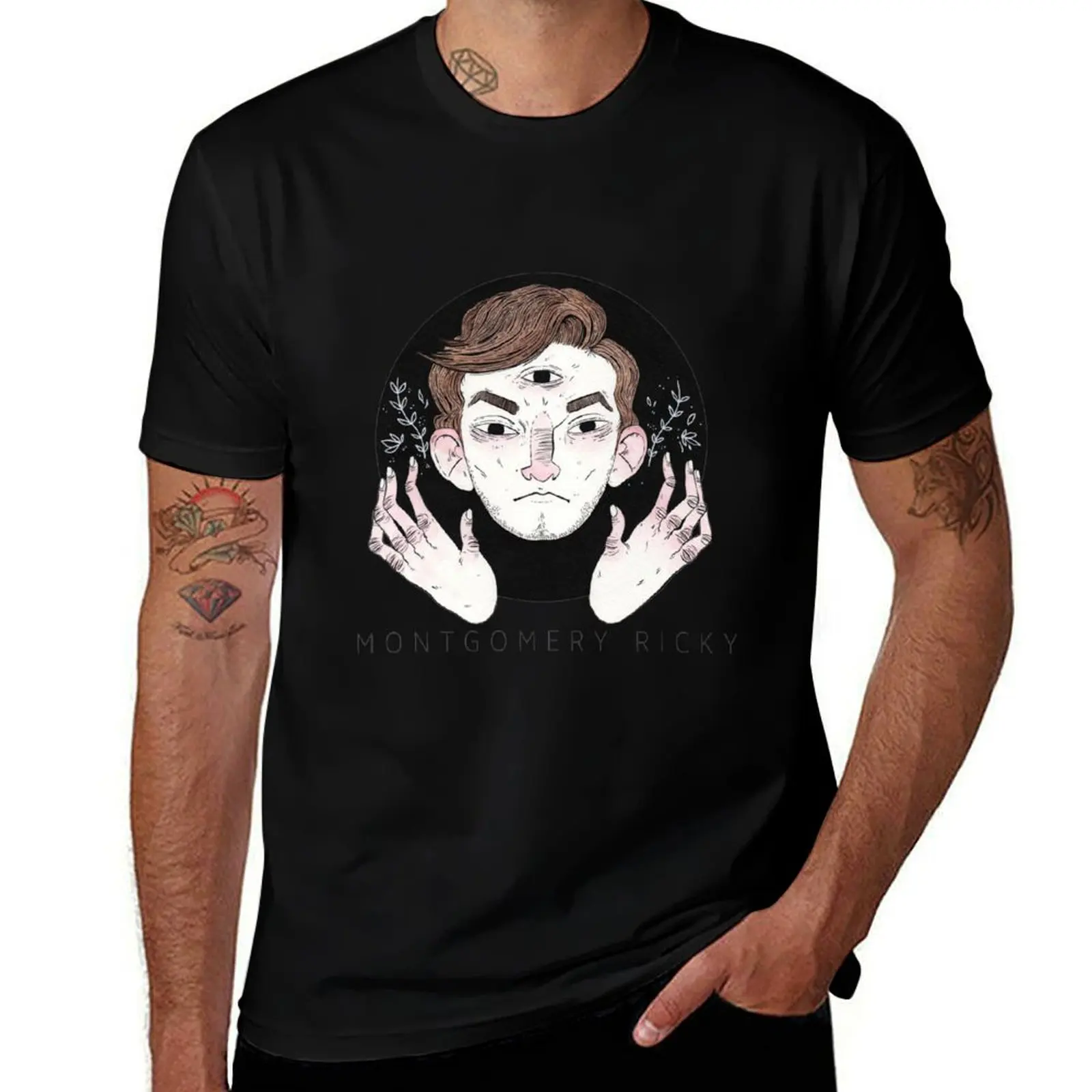 

pack graphic shirts t ALBUM T-Shirt WHITE T-Shirt man for 100% cotton t RICKY MONTGOMERY shirts man shirts COVER cotton man t