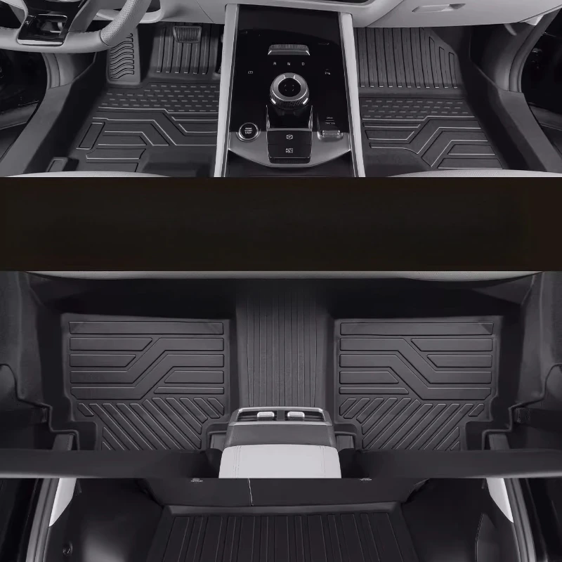 

Sportage Car Floor Mats All Weather Waterproof Universal Fit 3D Leatherette Anti Slip Easy Clean Easy Install Duty Trunk Liner