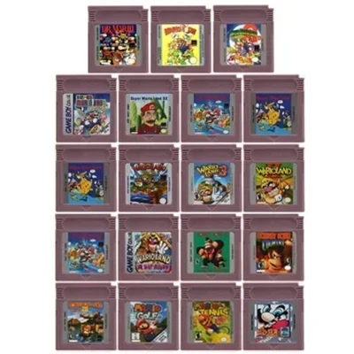 

GBC Console Card mMario Series wWario Land dDonkey Kong Wario Land 2 Yoshi for GBC/GBA 16 Bit Game Video Game Cartridge