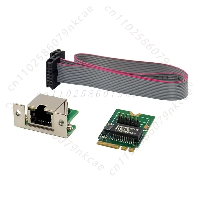 New M.2 A+E Key To Single Gigabit Ethernet Card RTL8111G FOR Industrial Mini PC LAN Network Adapter