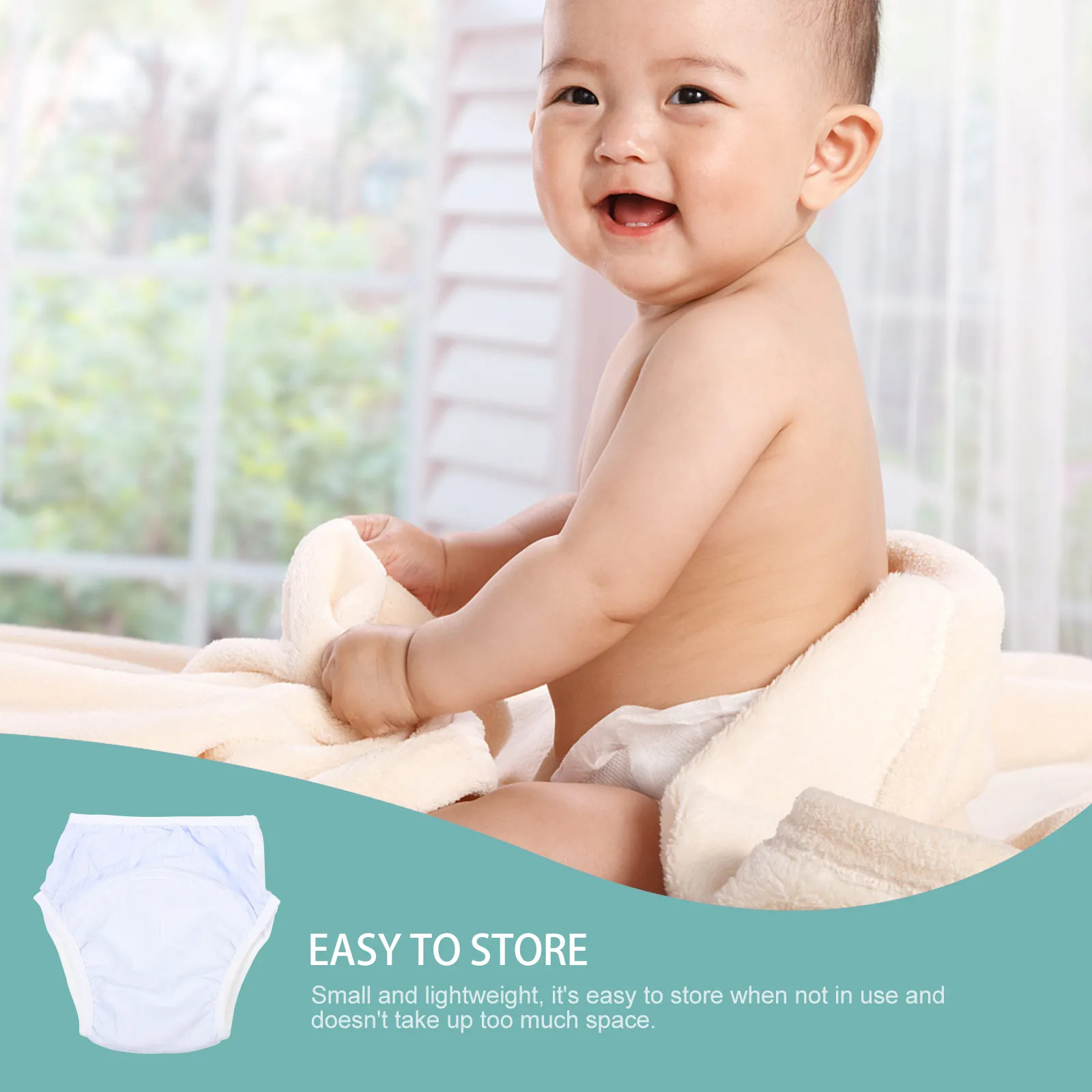 

Leak-Proof Children's Underwear Baby Training Pants Infant Underwear Cotton Comfortable Absorbent Breathable for Toddler