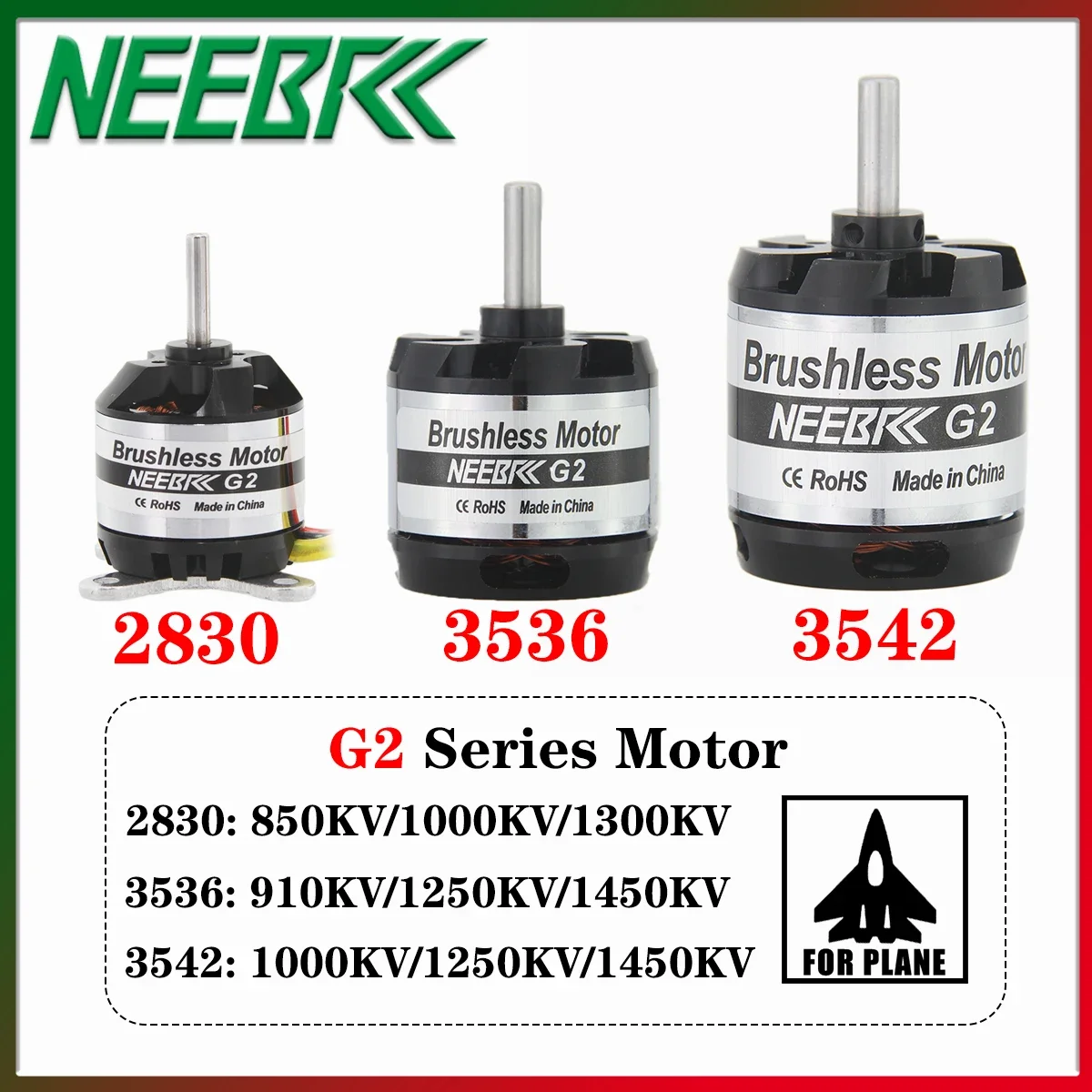 

NEEBRC 2830 3536 3542 Outrunner бесщеточный двигатель 2-4S для радиоуправляемого самолета с неподвижным крылом, вертолета, квадрокоптера, FPV, детали для обновления дрона