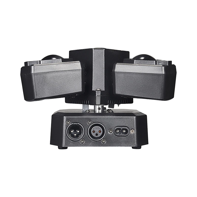 12PCS 50W Dynamic 3-Arm LED Stage Effect Light DMX512 14CH Sound Activated RGBW Strobe Green Laser Party Disco DJ  Bar and KTV
