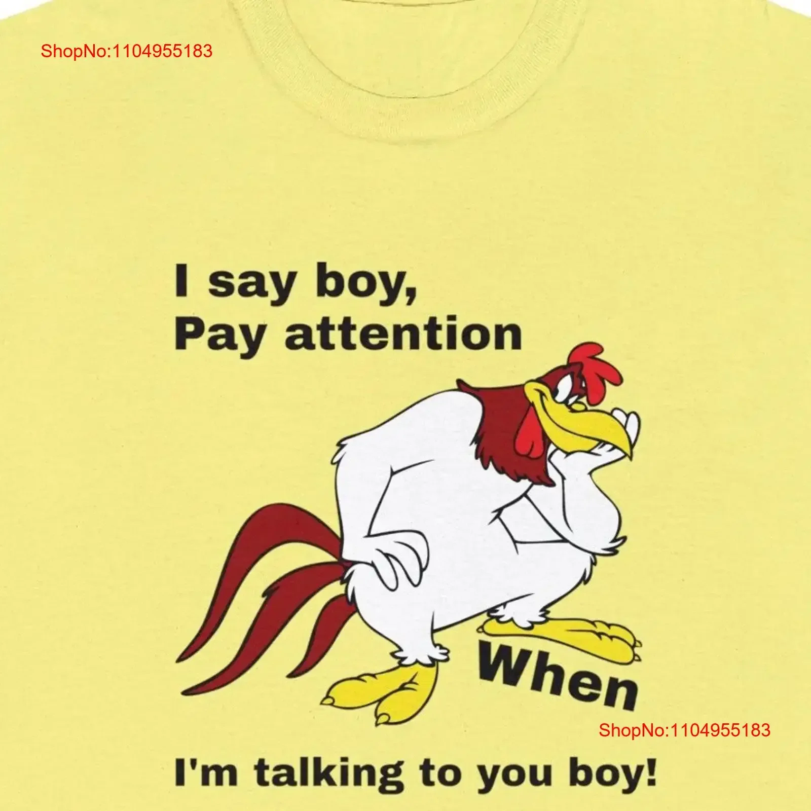 

Foghorn Leghorn T Shirt Heavy Cotton Cartoon classicsT i candy vintage Washed streetwear Stretched designer clothes Unisex
