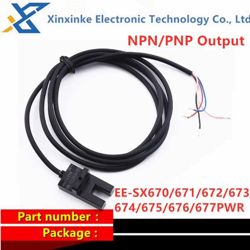 1PCS EE-SX670-WR EE-SX671/672/674-WR U-shaped Photoelectric Switch With Line Inductive Sensor EE-SX675-WR EE-SX676/677-WR