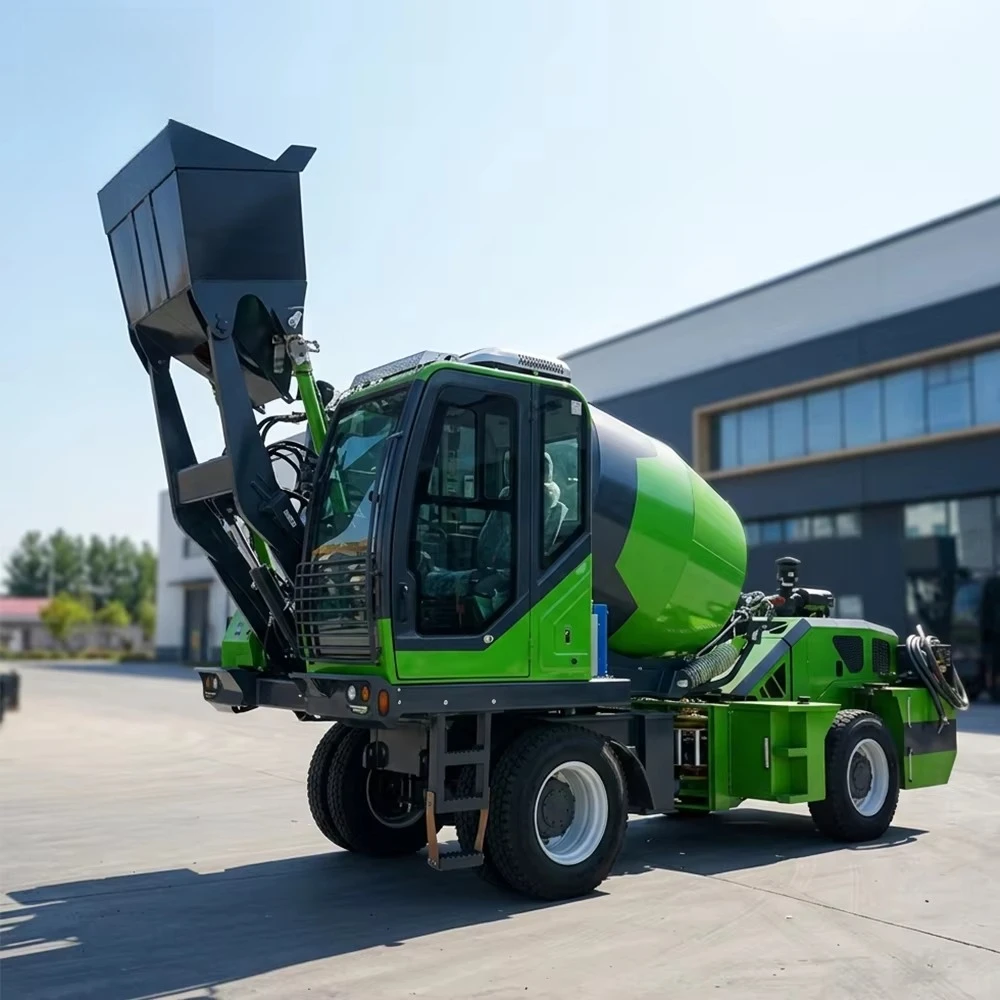Heavy Duty 4m³ Self Loading Concrete Mixer Truck for Mining Road Construction High Gradeability Cement Mixer