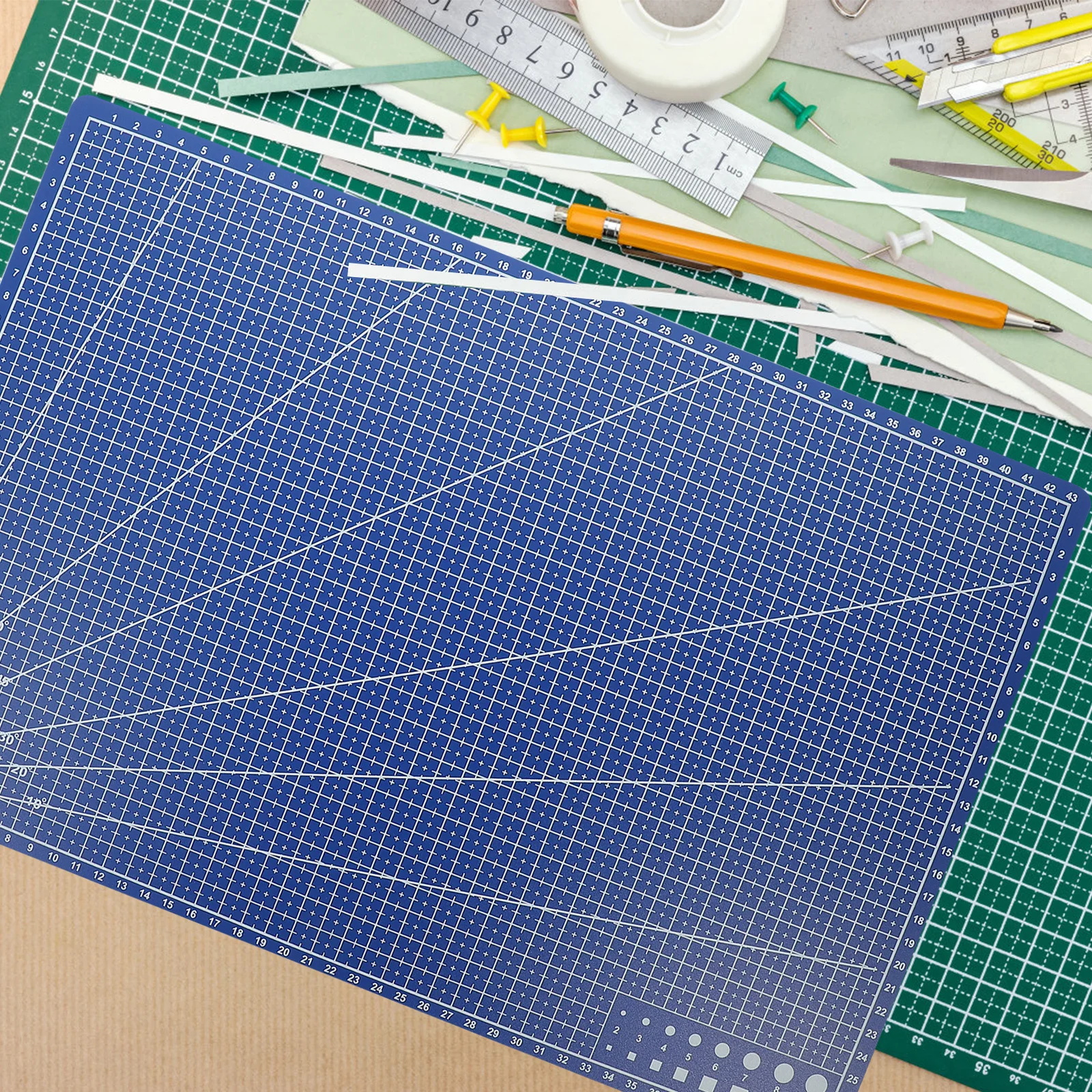 

Double Sided Cutting Mat Professional Grade Non Slip Craft Engraving Board Durable PP 24 x 36 Ideal for Handicrafts