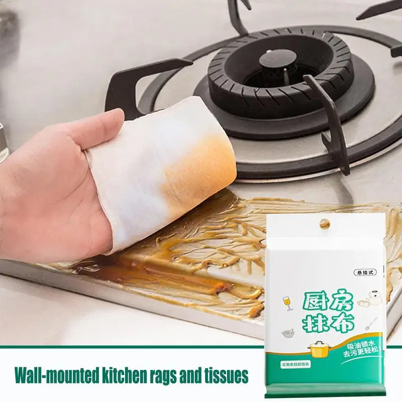 Kitchen Rag Pack Dry And Wet Kitchen Scrubbing Cloth Space-Saving Thick Household Cleaning Supplies For Home Bathroom Dorm