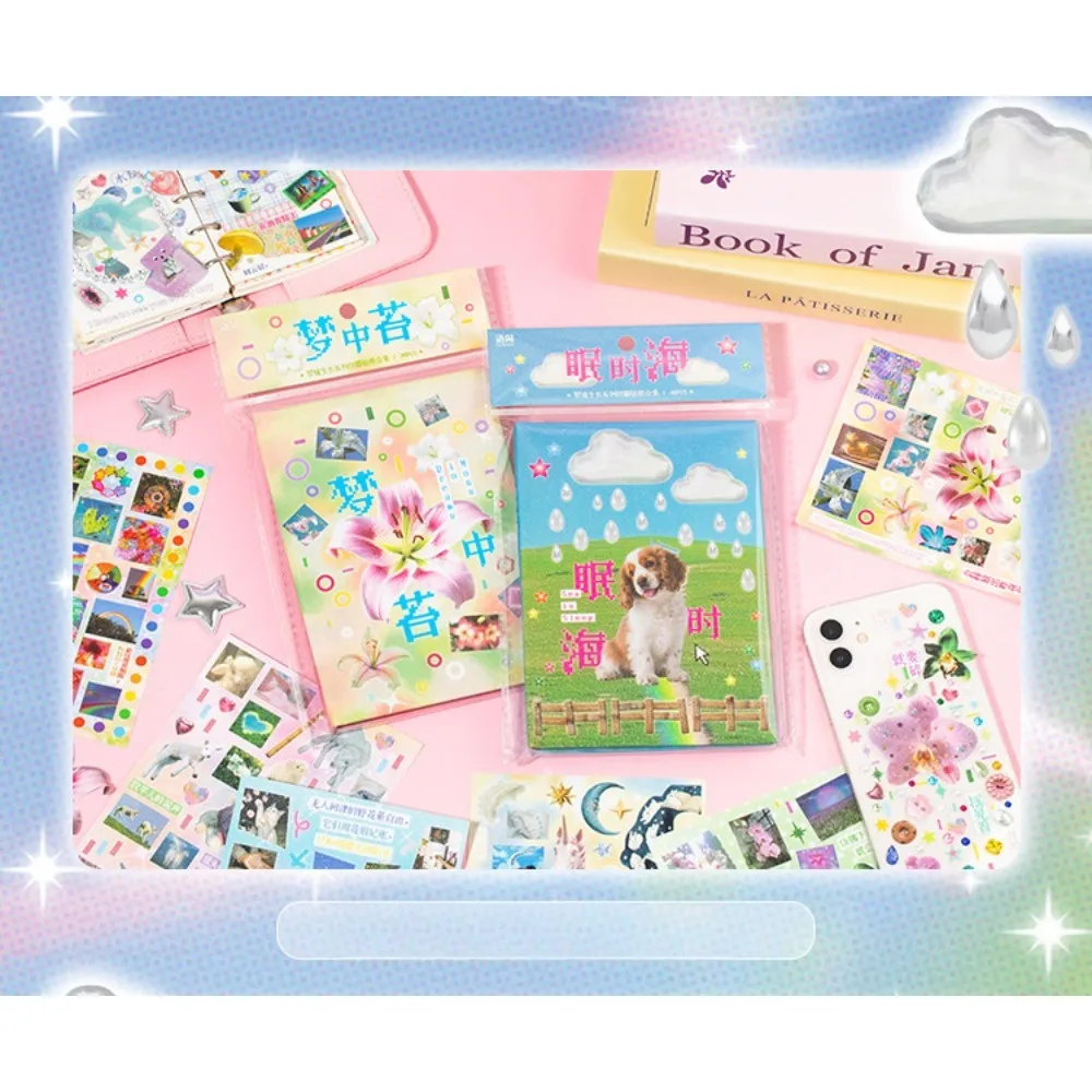 

Yuxian Die-Cut Sticker Album - Dreamcore Style Dream Growth Designs Ideal for Handcraft Journal Phone Decor (Anime Worlds Store)