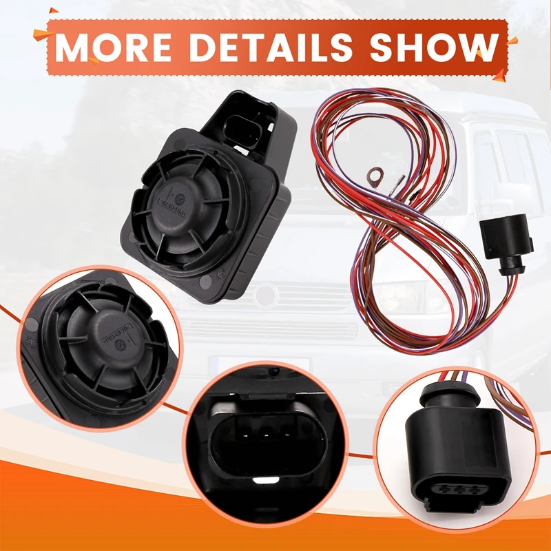 Car Security Alarm Siren Speaker Horn Electronic Alarm For VW Golf 7 MK7 For  A3 8V 5Q0951605