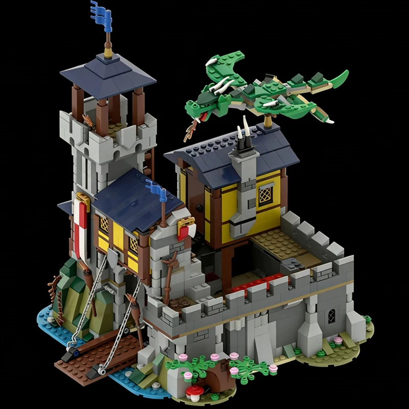 1404-teiliges City Engineering Falcon's MOC Modulares Baustein-Set Kreatives Design Pädagogisches DIY Jungen-Spielzeug Geburtstagsgeschenk