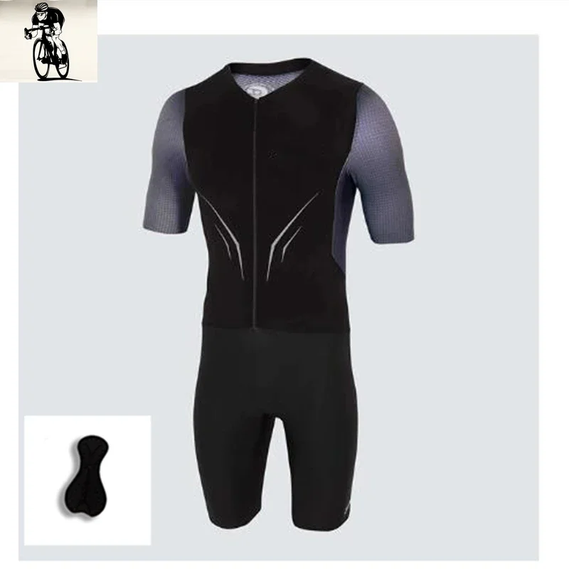 Men bicycle Team Sublimation Printing Cycling Skin suit, Breathable Short Sleeves Bicycle Speed Suit, Cycling Triathlon Jumpsuit