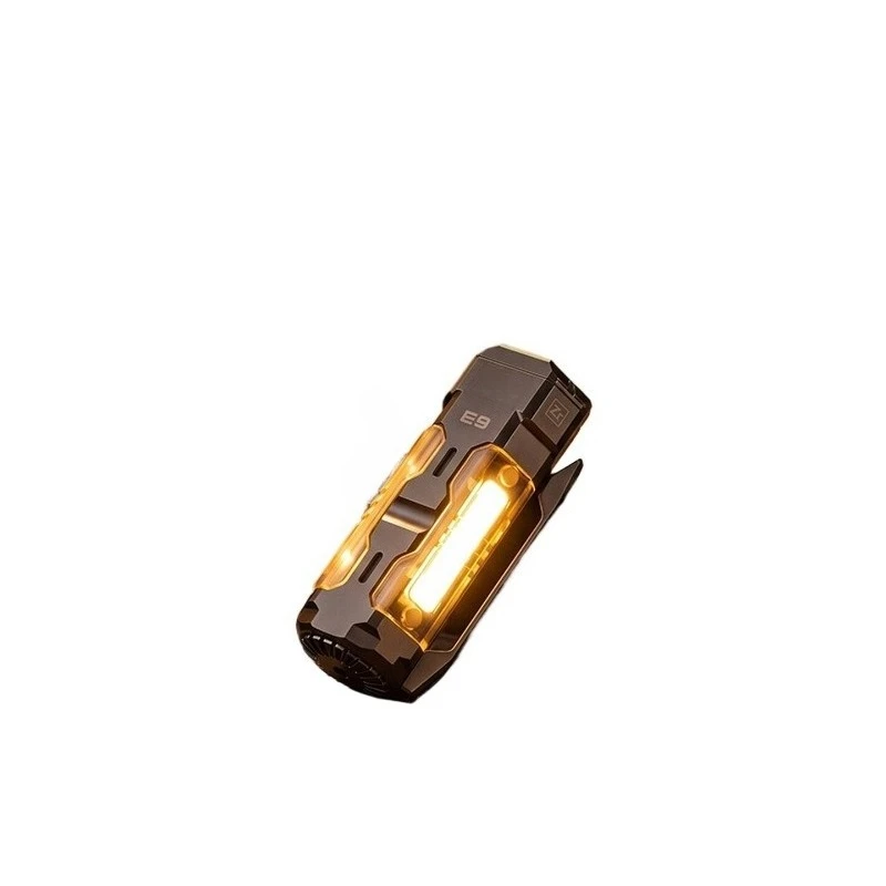 Titanium alloy flashlight EDC portable charging outdoor waterproof camping portable function wind