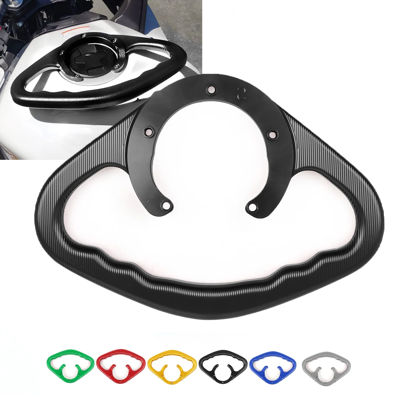 

For Yamaha YZFR6 MT07 MT09 MT10 FZ25 FZ1 FZ6 FZ8 XJ6 FZ6R Motorcycle Passenger Handgrips Hand Grip Tank Grab Bar Handles Armrest