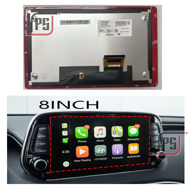 8'' LCD Display Screen for Tucson III MK3 2018 2019 2020 Navigation 96560D7811ZL5 96554-D7800 AVCC1D7ET 96560D7810ZL5