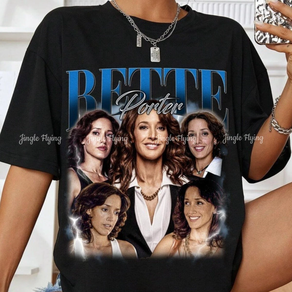 Bette Homage T-shirt Jennifer Beals The L Word Actress Vintage Retro 90s Bootleg Merch Fan Gift